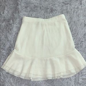 Mini white skirt